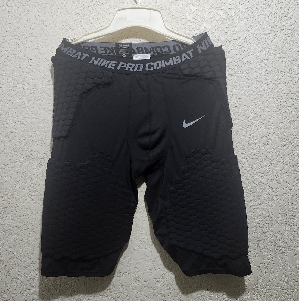 Nike Pro Combat Padded Compression Men's Black Athletic Football Shorts